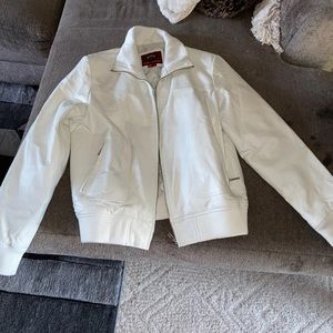 y2k leather bomber jacket